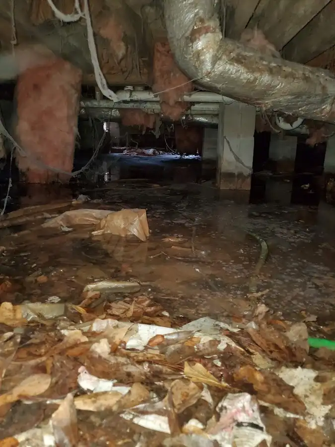Crawl space flood assessment for Commercial Water Damage Restoration in Perrysburg